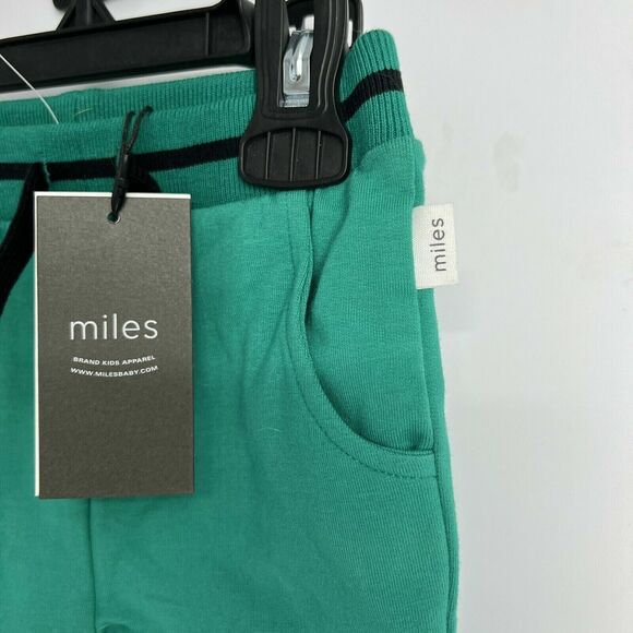 Miles Infant Boys English Court Knit Shorts Green Size 3 Months MSRP $28 - Picture 4 of 4